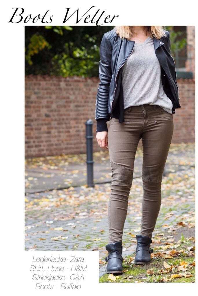 7.15 Khaki Hose und Lederjacke - recklessly-restless.com